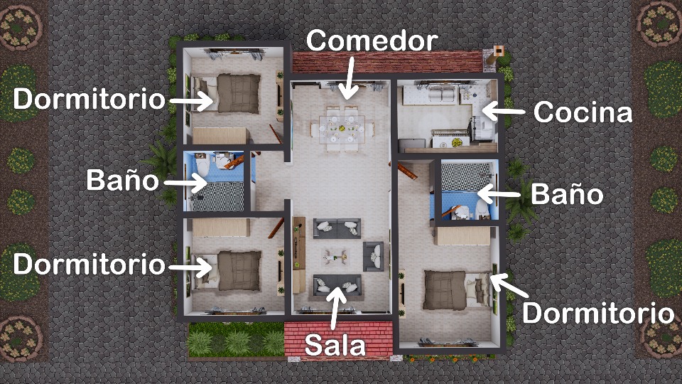 distribucion planos casa cs1p k14