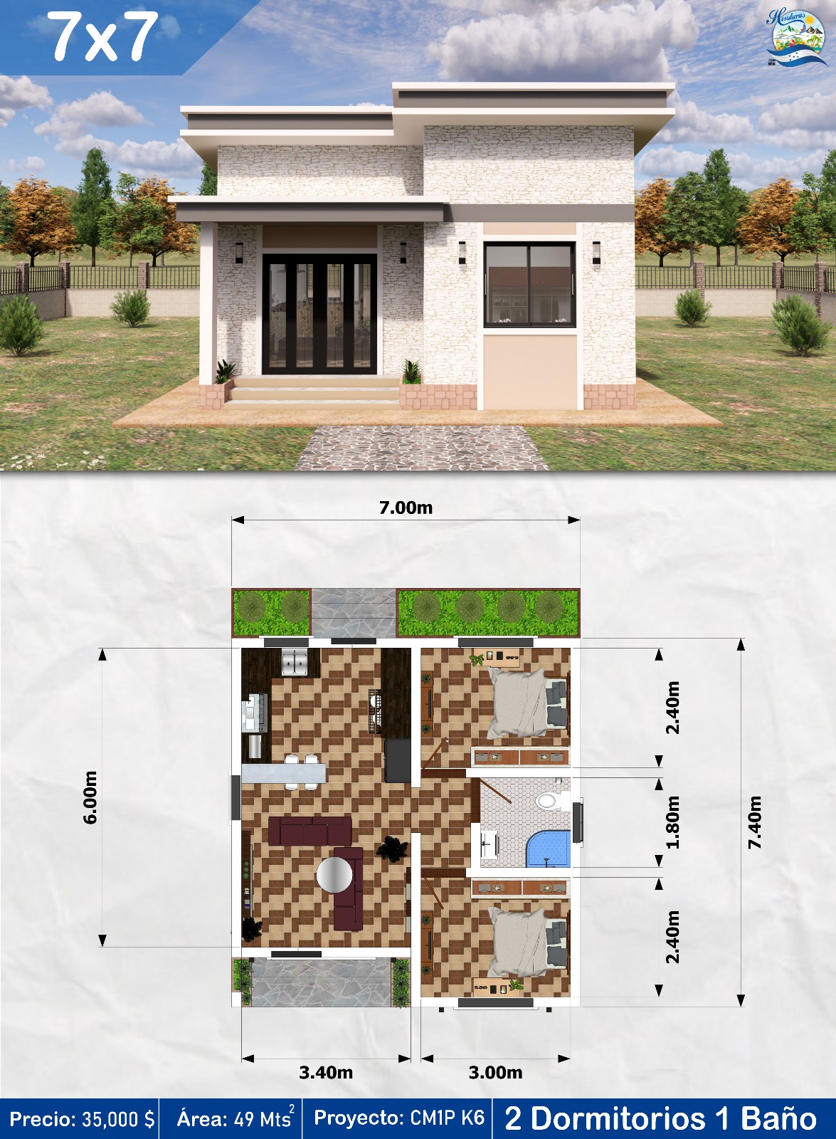 pinteres planos casa CM1P K7