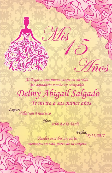 plantillas editables fiestas 15 6
