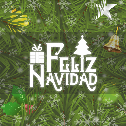 Vector gratis de navidad de un fondo con ramas de pino y una campana