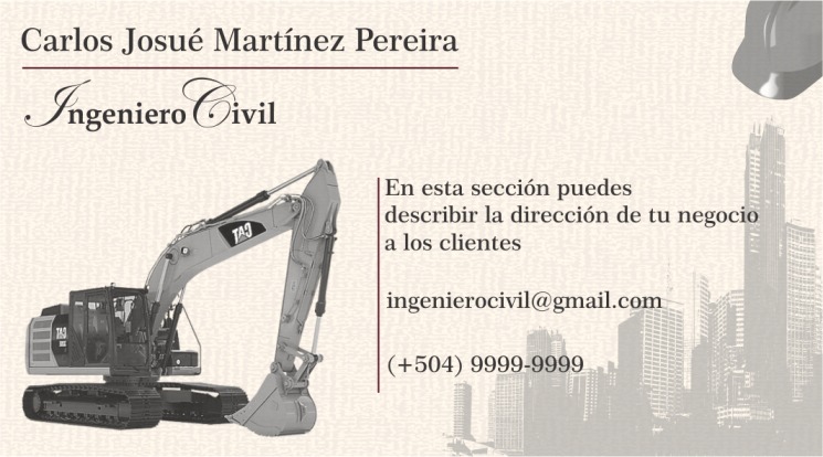 1 tarjetas presentacion ingeniero civil 4