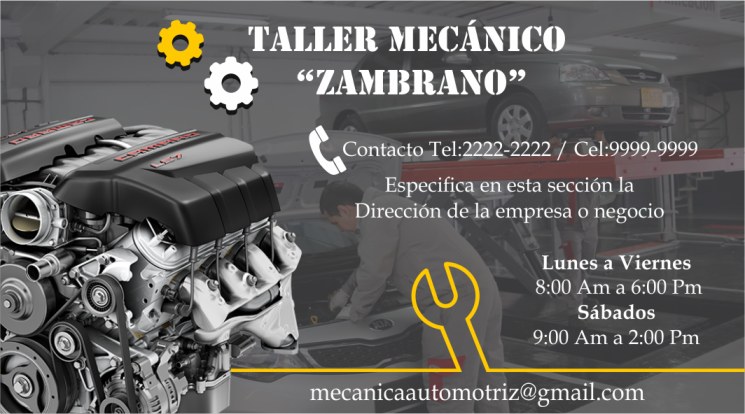 1 tarjetas presentacion taller mecanica automotriz 2