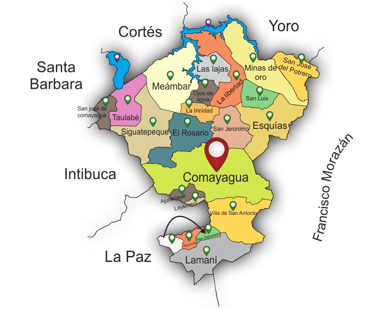 comayagua mapa