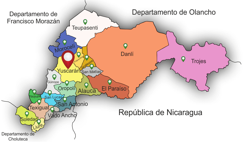 el paraiso mapa